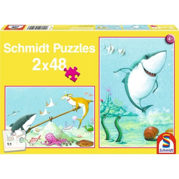 Puzzle 2 in 1 Rechini jucausi (2x48 piese)